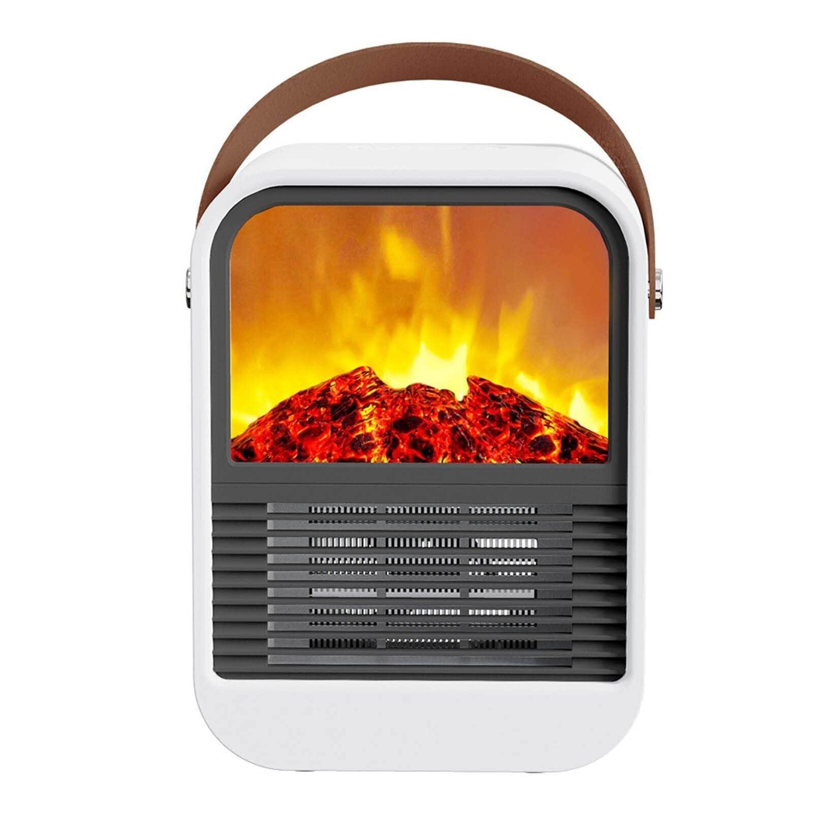 3D Flame Heater Office Desktop Heater Small Electric Heater for Home Quick