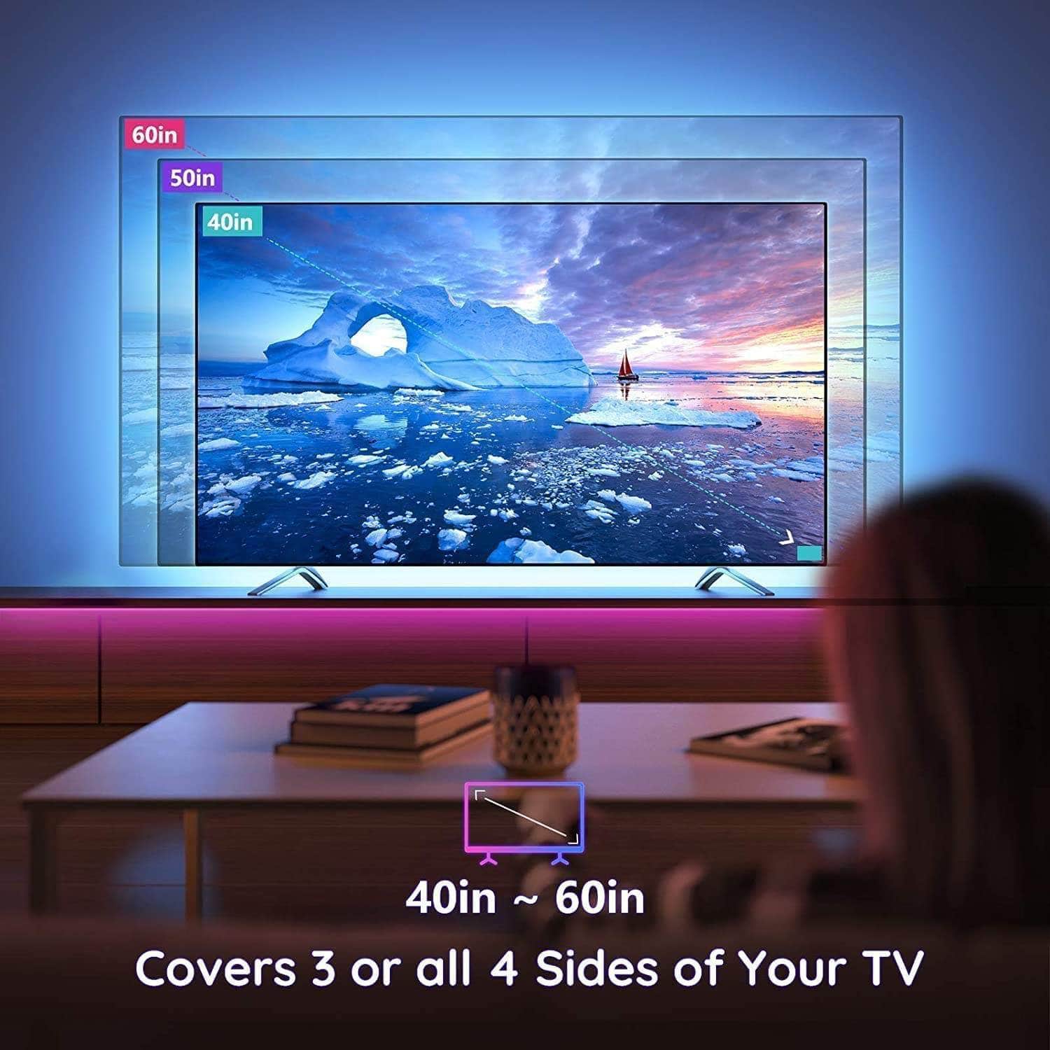 3M LED Strip Lights Rope Light for TV