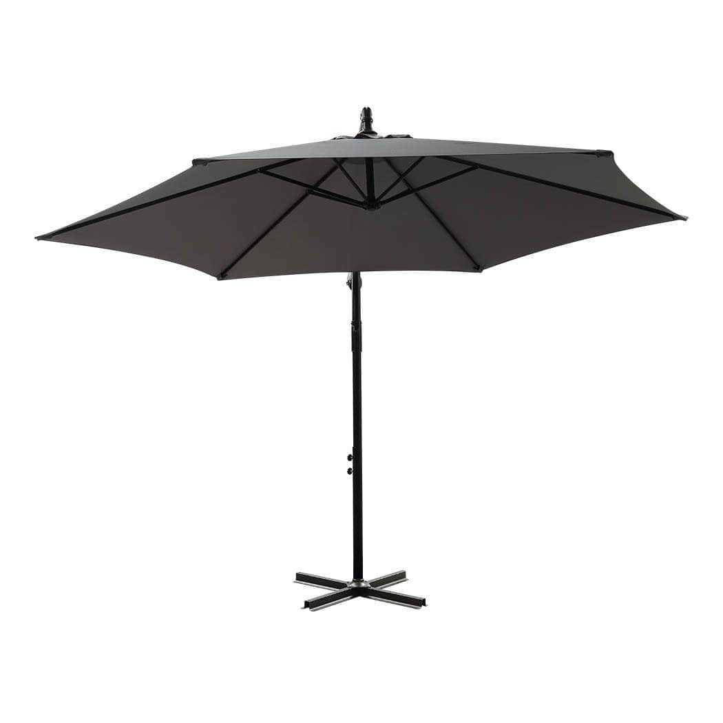 3M Outdoor Umbrella Cantilever Grey Without Base