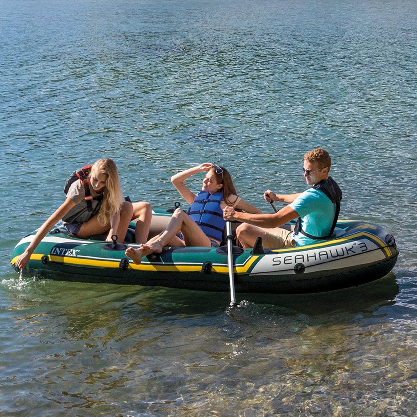 outdoor living - 3 Inflatable Boat Set - 3-Person - photo 10