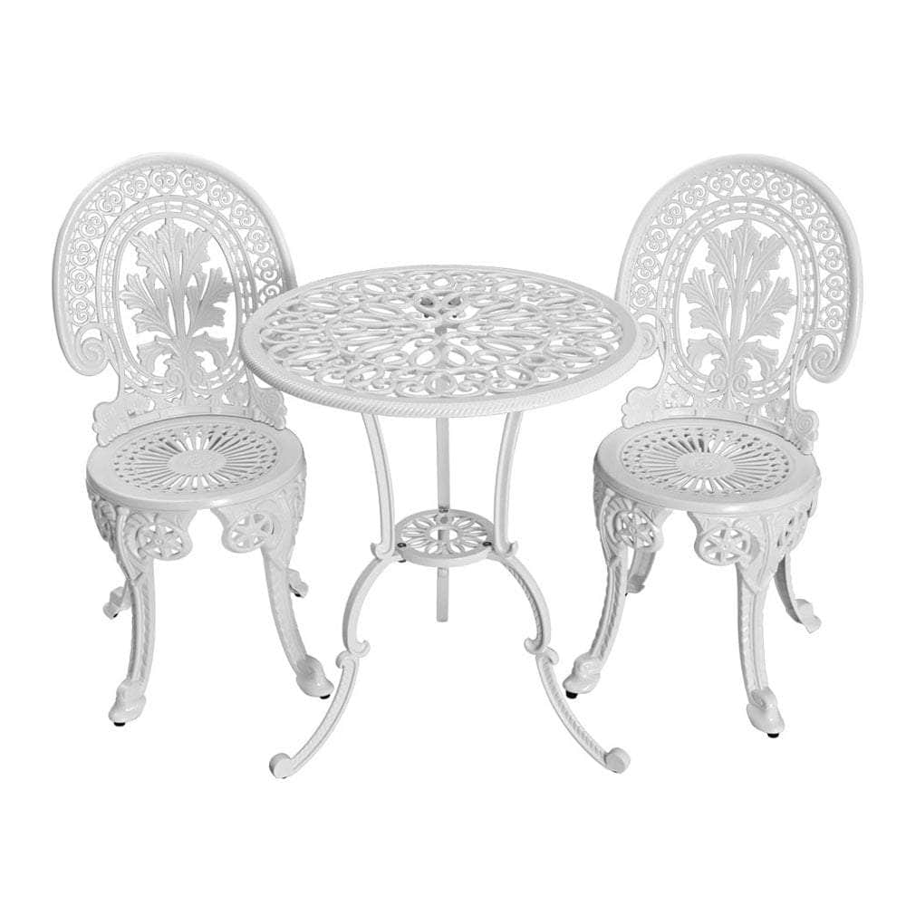 3Pc Patio Bistro Set - Aluminium Bronze
