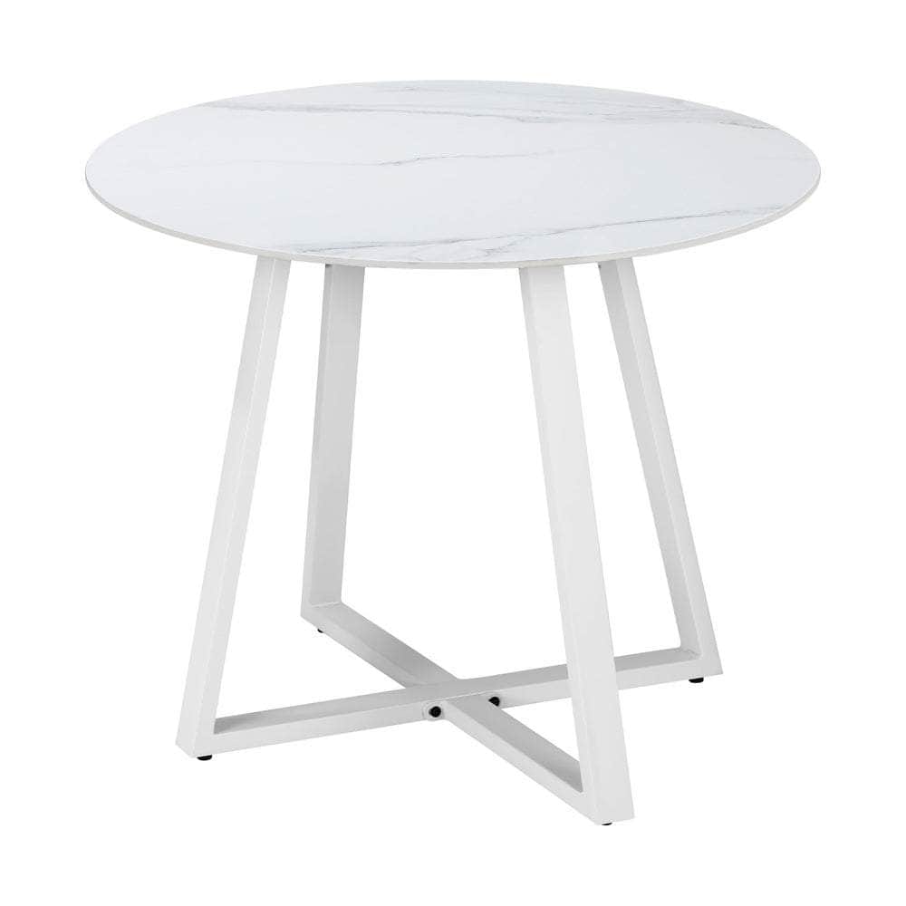 3PCS & 5PCS Outdoor Dining Set with Table & Solid Wood Chairs for Patio Use