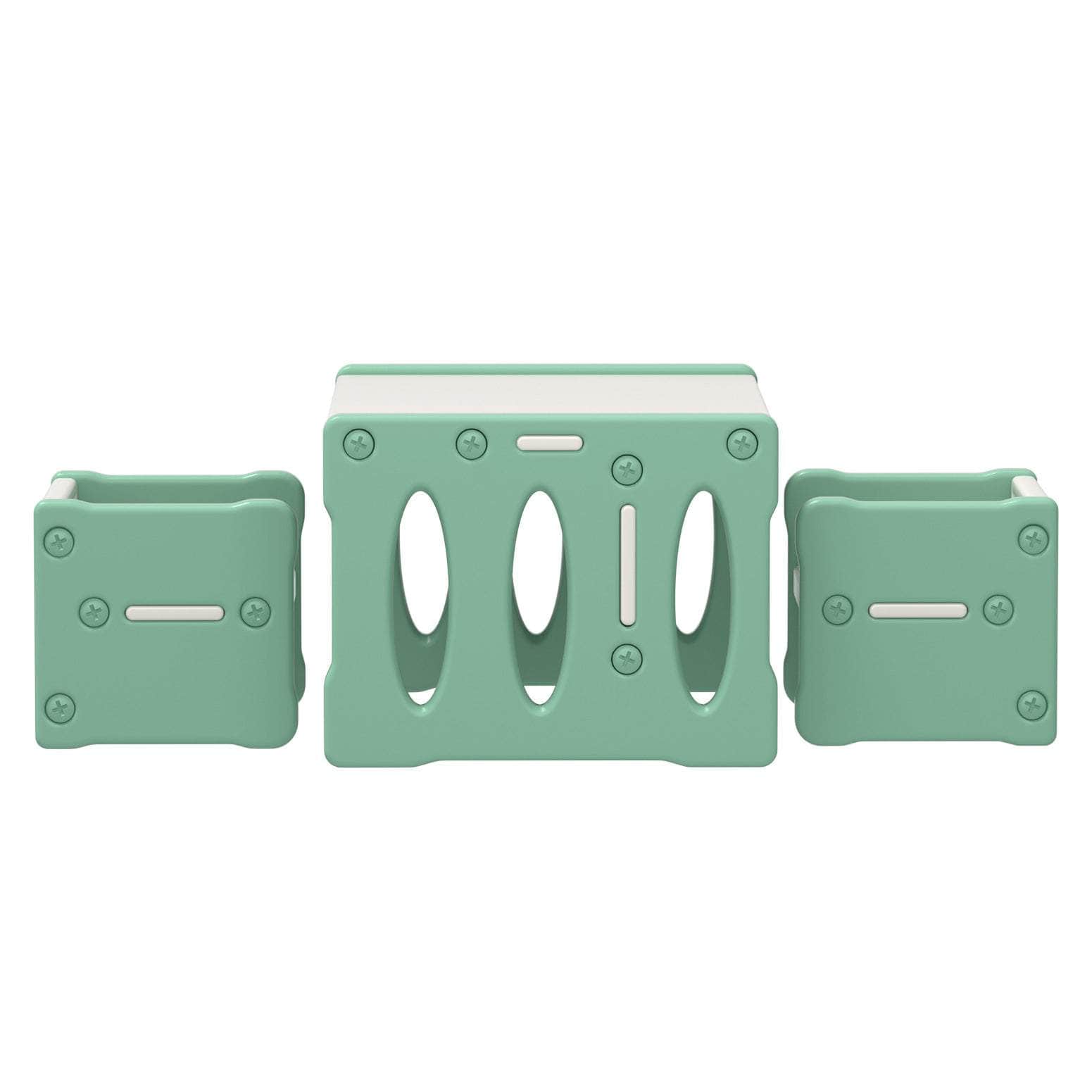 3Pcs Kids Table And Chairs Set Hdpe