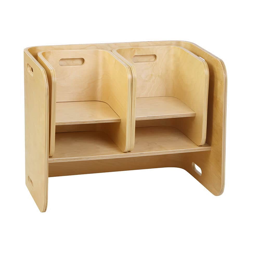 3Pcs Kids Table And Chairs Set Multifunctional Storage Desk