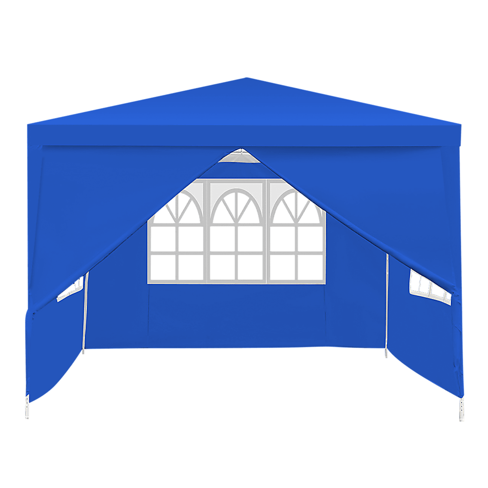 3x3m Gazebo Outdoor Marquee Tent Canopy Blue