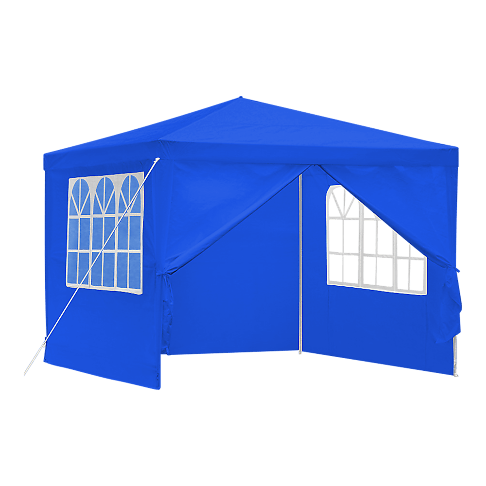 3x3m Gazebo Outdoor Marquee Tent Canopy Blue