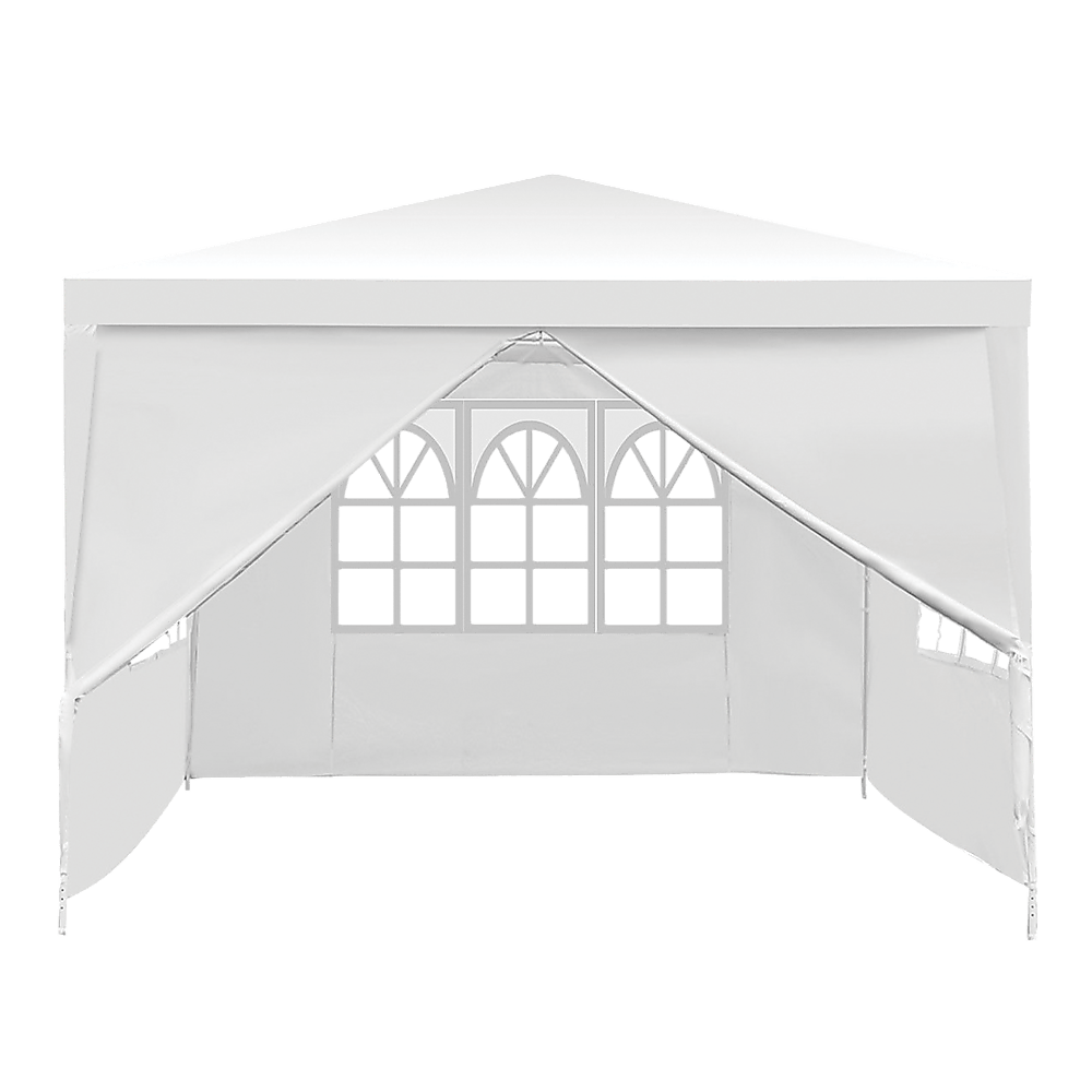 3x3m Gazebo Outdoor Marquee Tent Canopy White