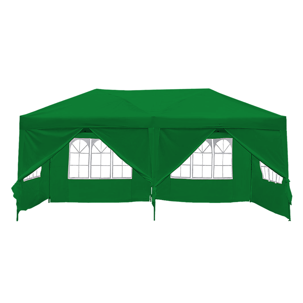 3x6m Gazebo Outdoor Marquee Tent Canopy Green