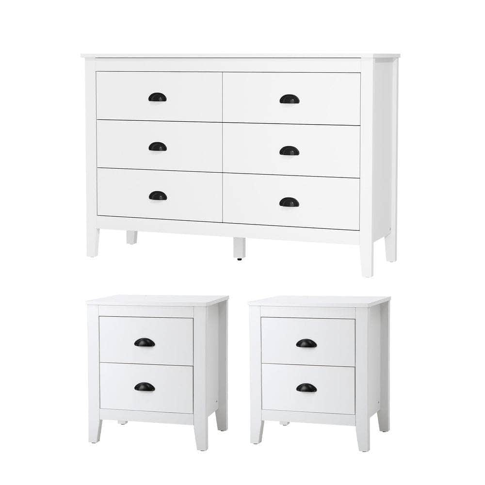 4/6 Chest of Drawers and Bedside Table Vintage Bedroom Set