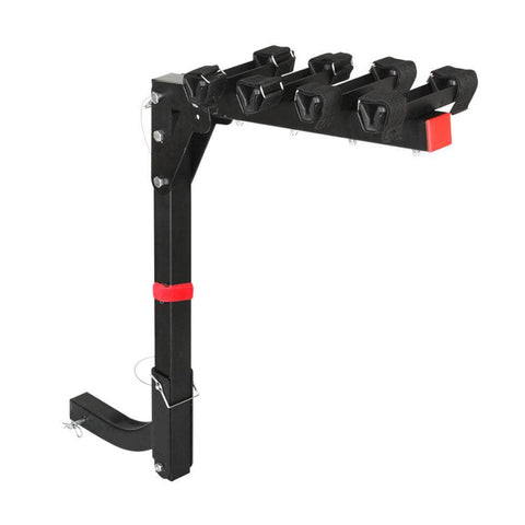 4-Bike Carrier Rack For 2 Hitch Mount - Foldable Black