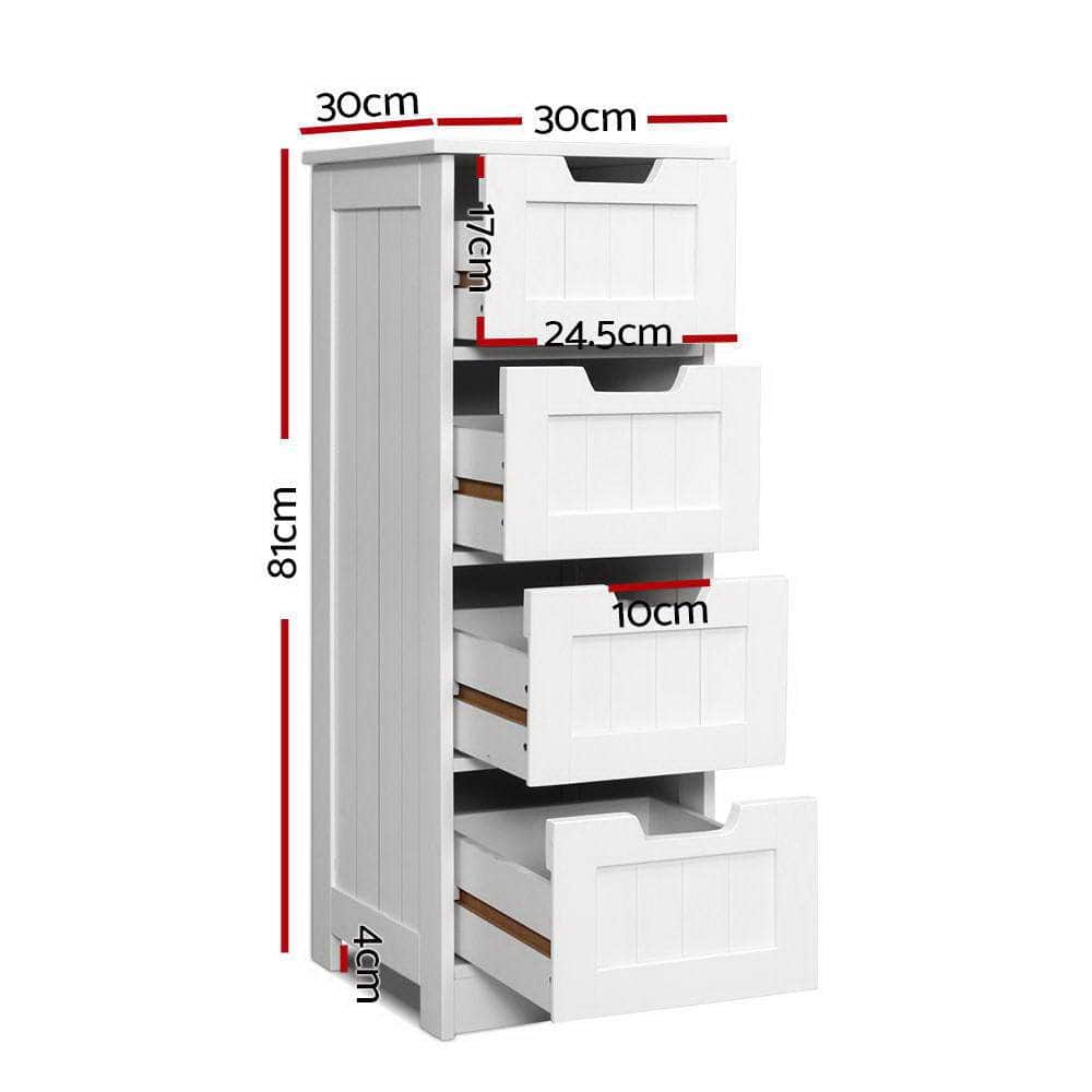 4 Chest Of Drawers - Leesa White