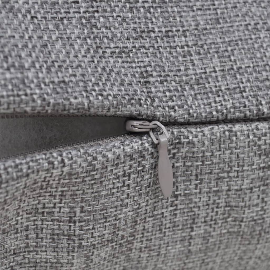 4 Cushion Covers Linen-look Anthracite