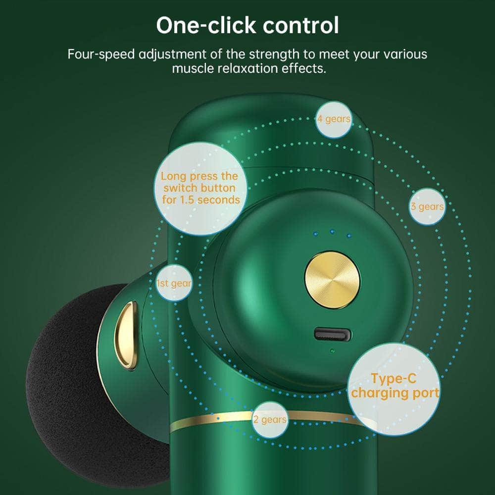 4-Head Portable Muscle Massage Gun For Sports