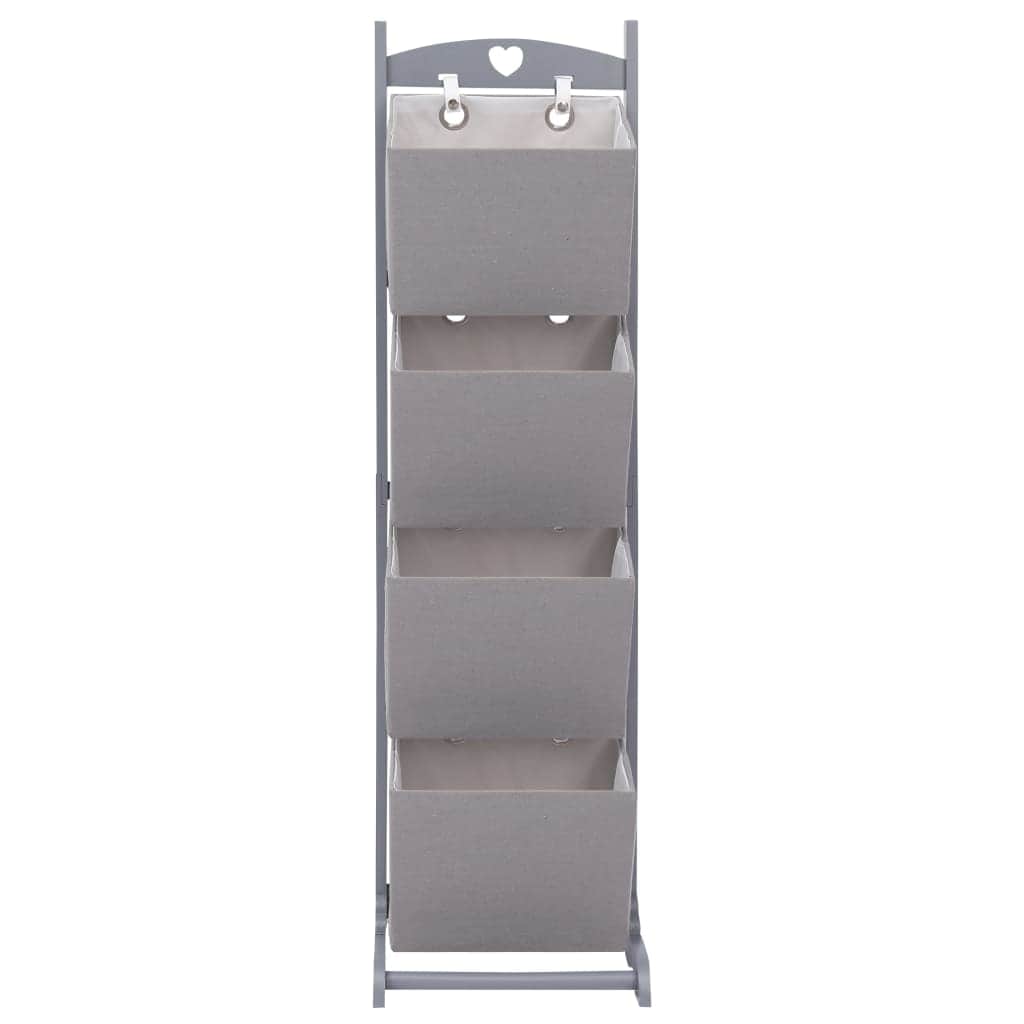 4-Layer Basket Rack Dark Grey