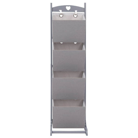 4-Layer Basket Rack Dark Grey