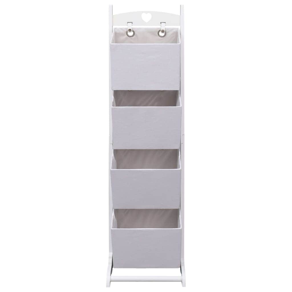 4-Layer Basket Rack White