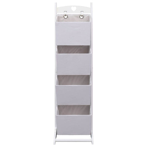 4-Layer Basket Rack White