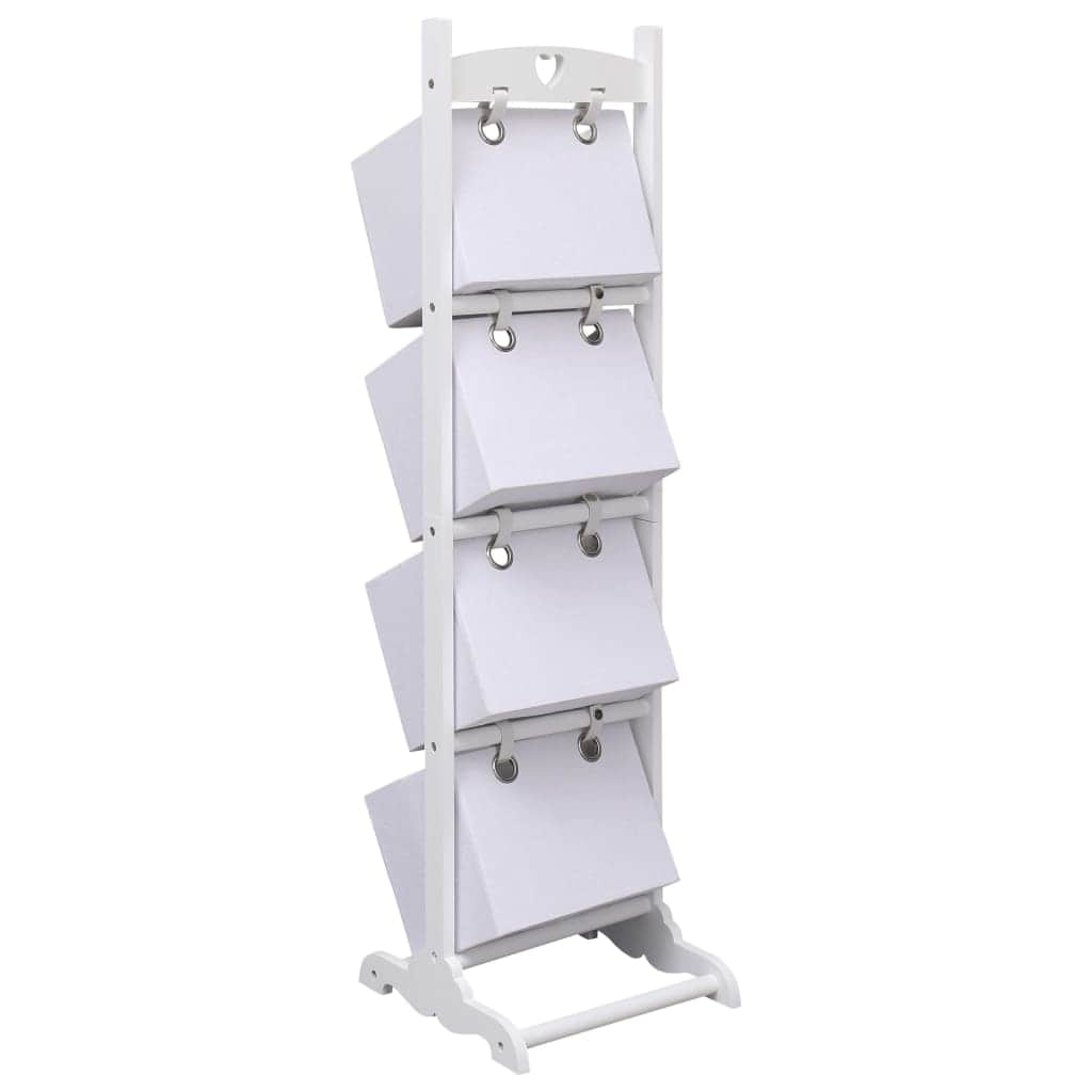 4-Layer Basket Rack White