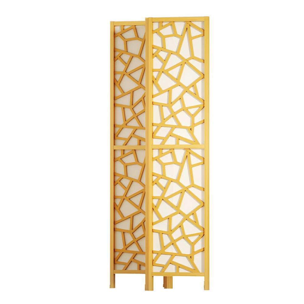 4 Panel Room Divider Screen 162X170Cm Natural