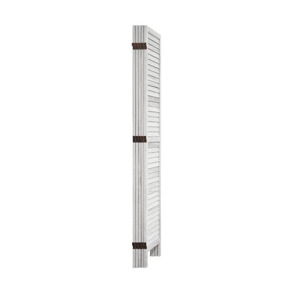4 Panel Room Divider Timber Wooden Natural