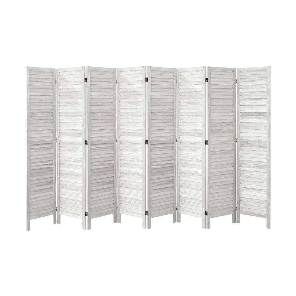 4 Panel Room Divider Timber Wooden Natural