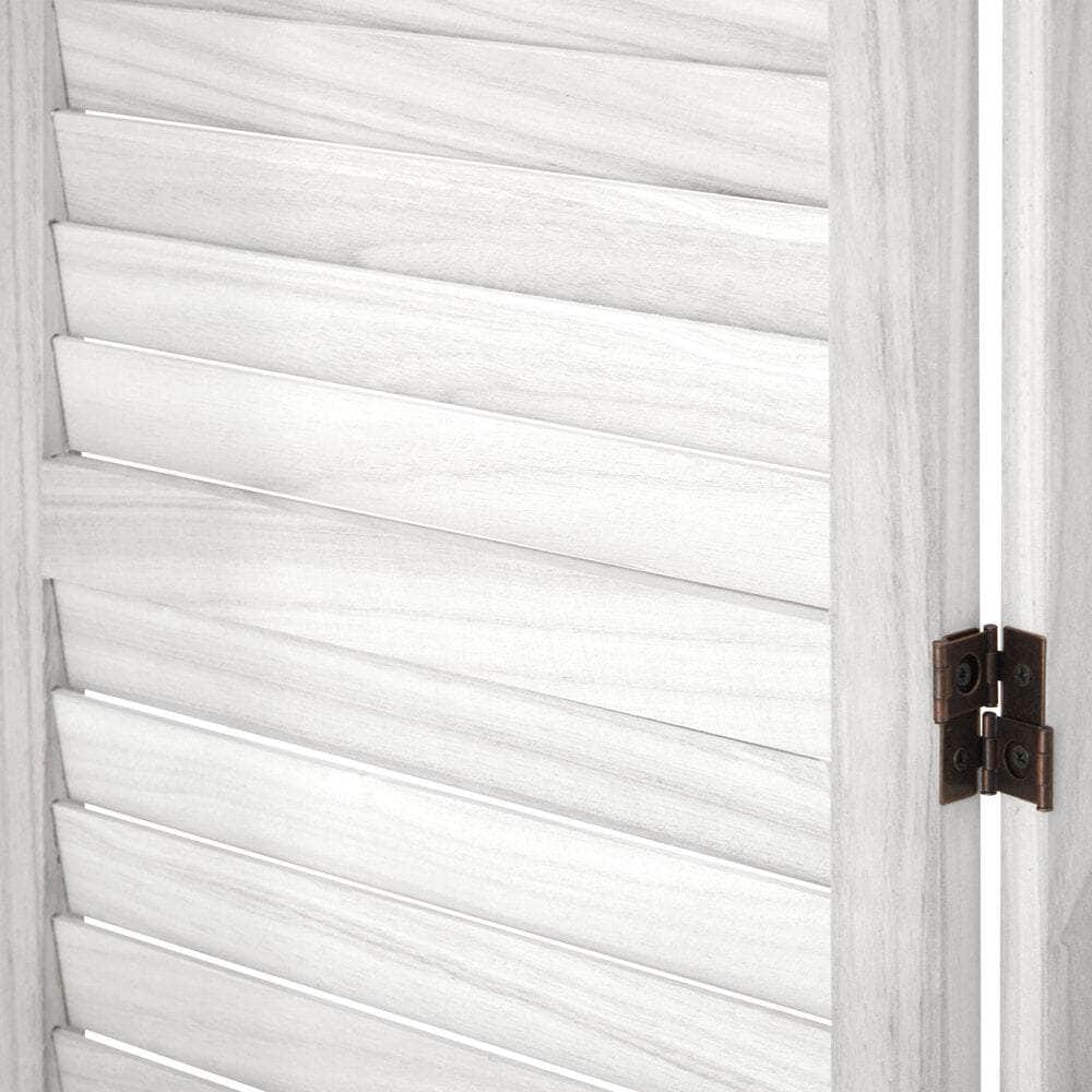 4 Panel Room Divider Timber Wooden Natural