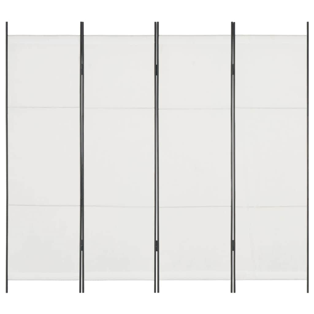 4-Panel Room Divider White