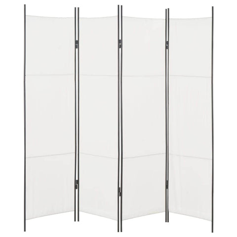 4-Panel Room Divider White