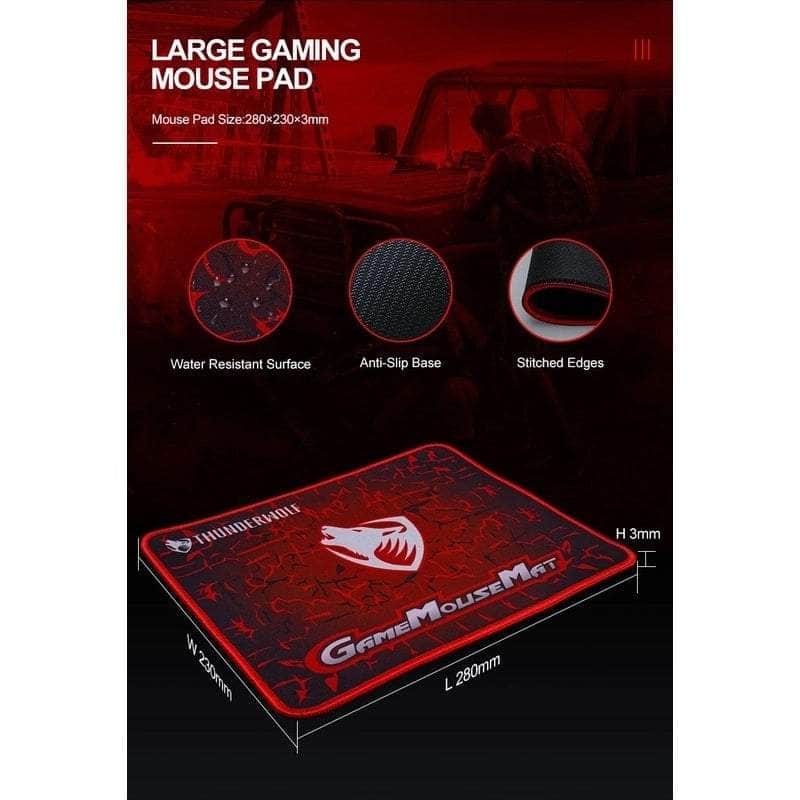 4-Pcs Rainbow Keyboard/Mouse/Headphone/Mouse Pad Kit Set