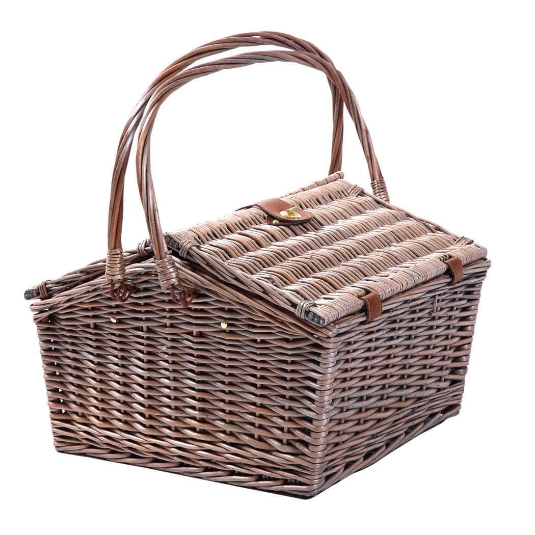 4 Person Picnic Basket Baskets Set Outdoor