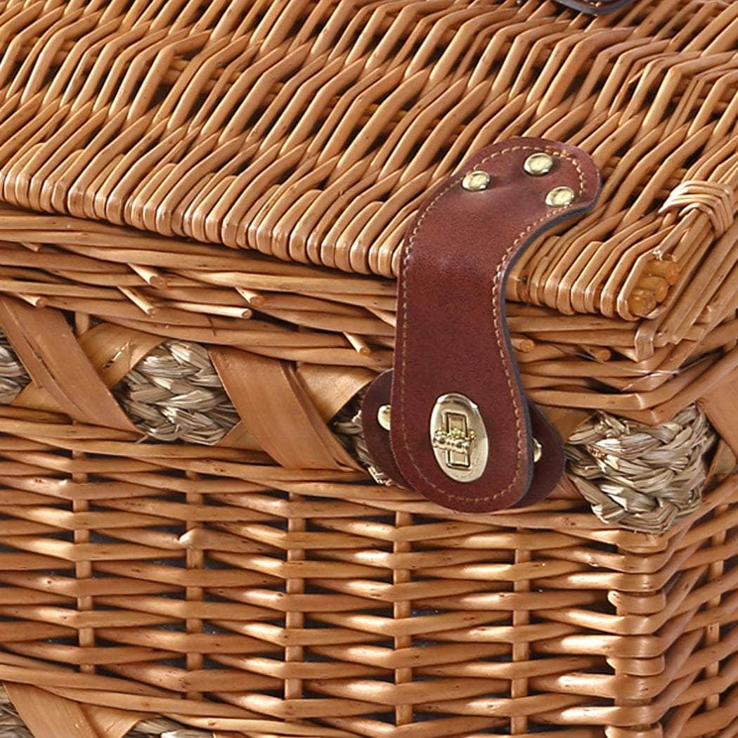 4 Person Picnic Basket Baskets Set - Outdoor