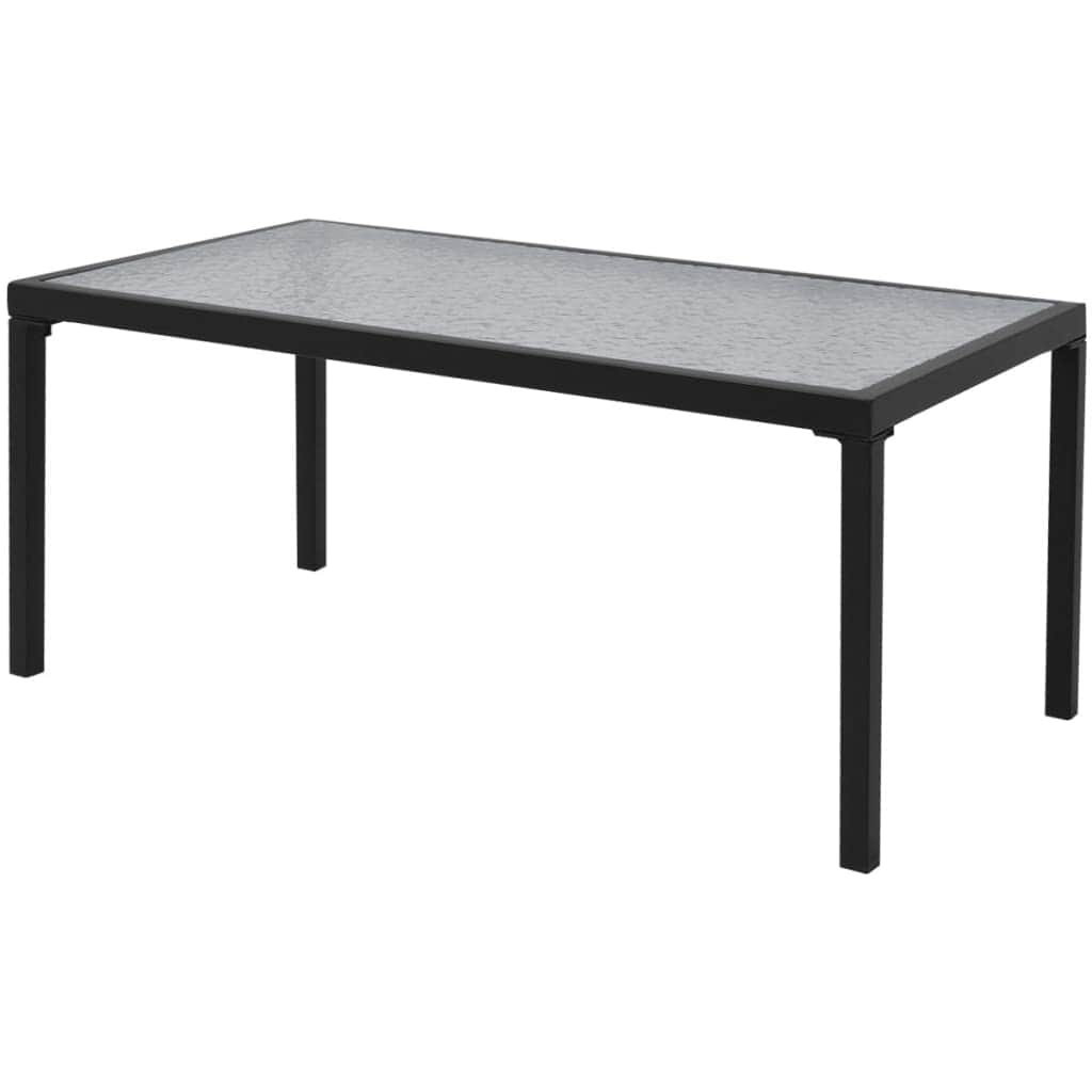 4 Piece Garden Lounge Set Textilene Black - Simple deals