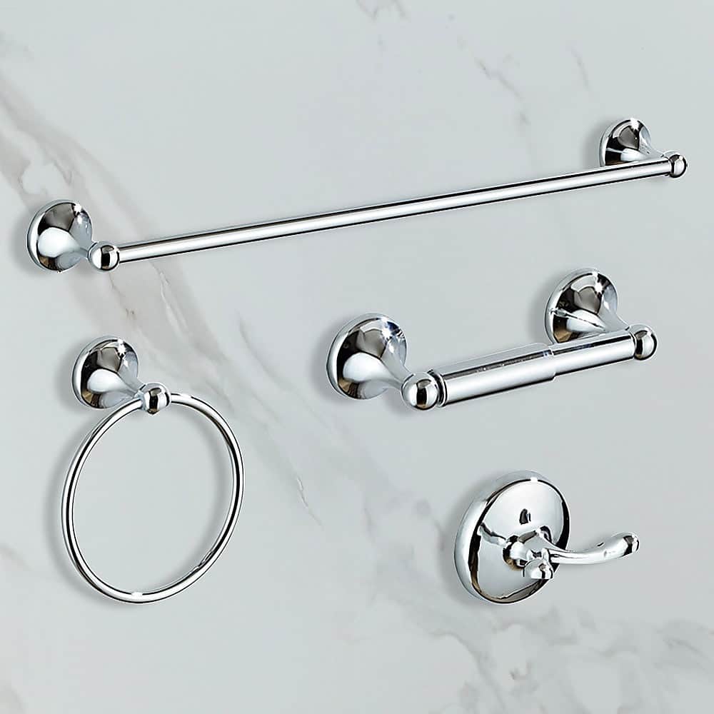 4 Piece Towel Bar Set Bath Accessories Bathroom Hardware