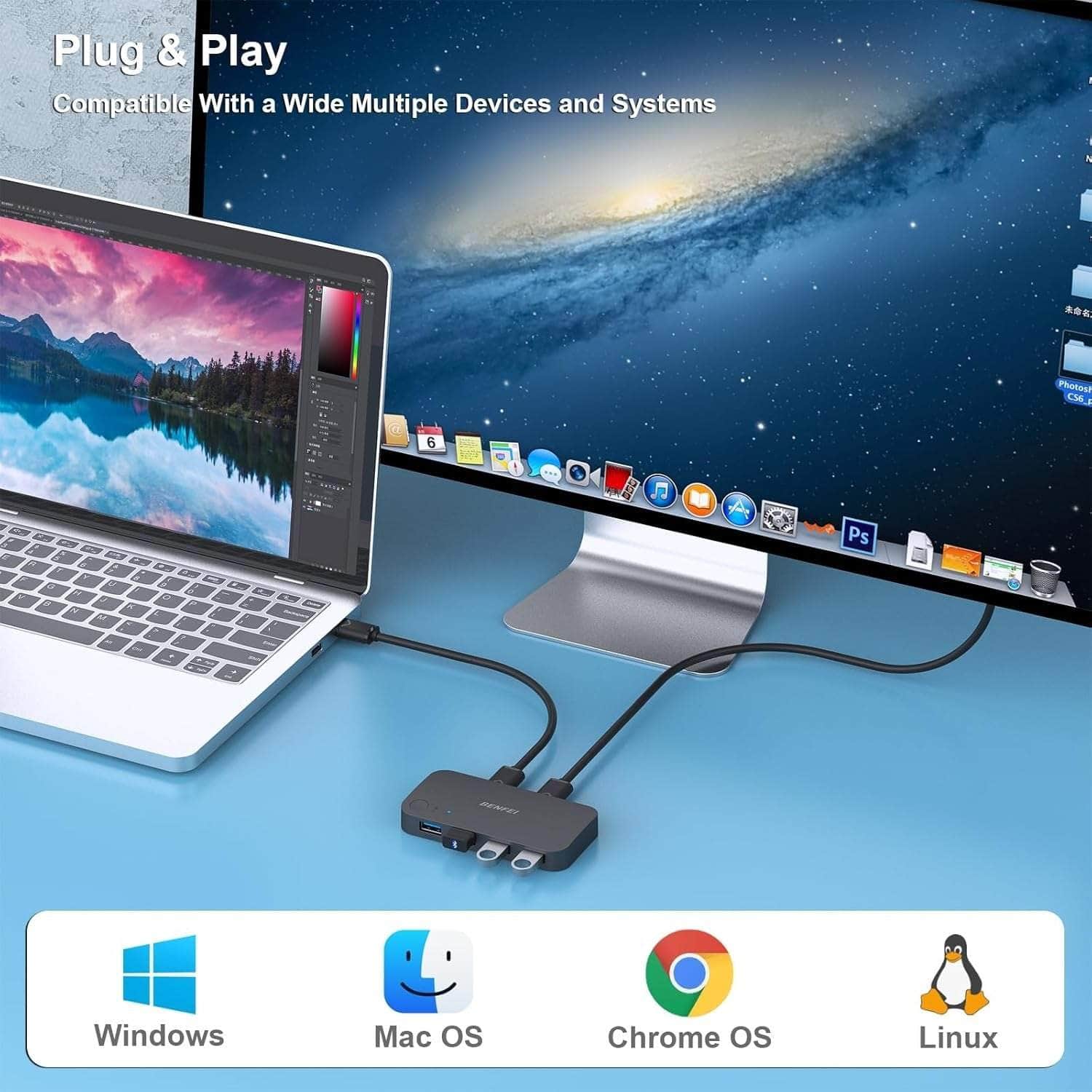 4-port USB 3.0 Switch