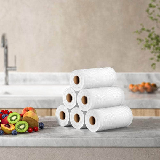 4 Rolls Food Vacuum Sealer Bags Heat Sealing Bag Pack, Food Storage