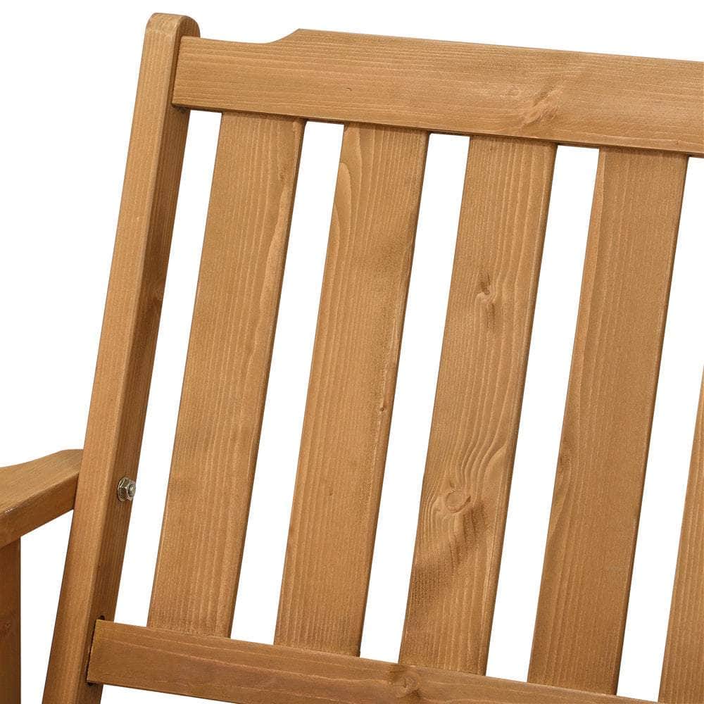 4 Seater Outdoor Dining Set Table&Wood Chairs