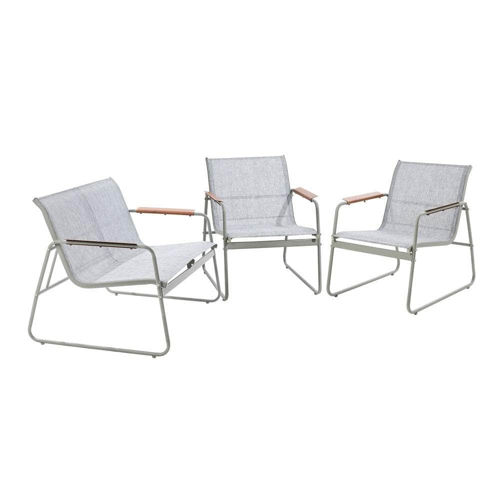 4 Seater Outdoor Lounge Patio Set Bench Textilene Sofa