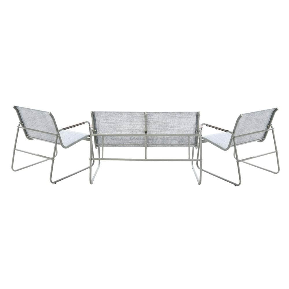 4 Seater Outdoor Lounge Patio Set Bench Textilene Sofa
