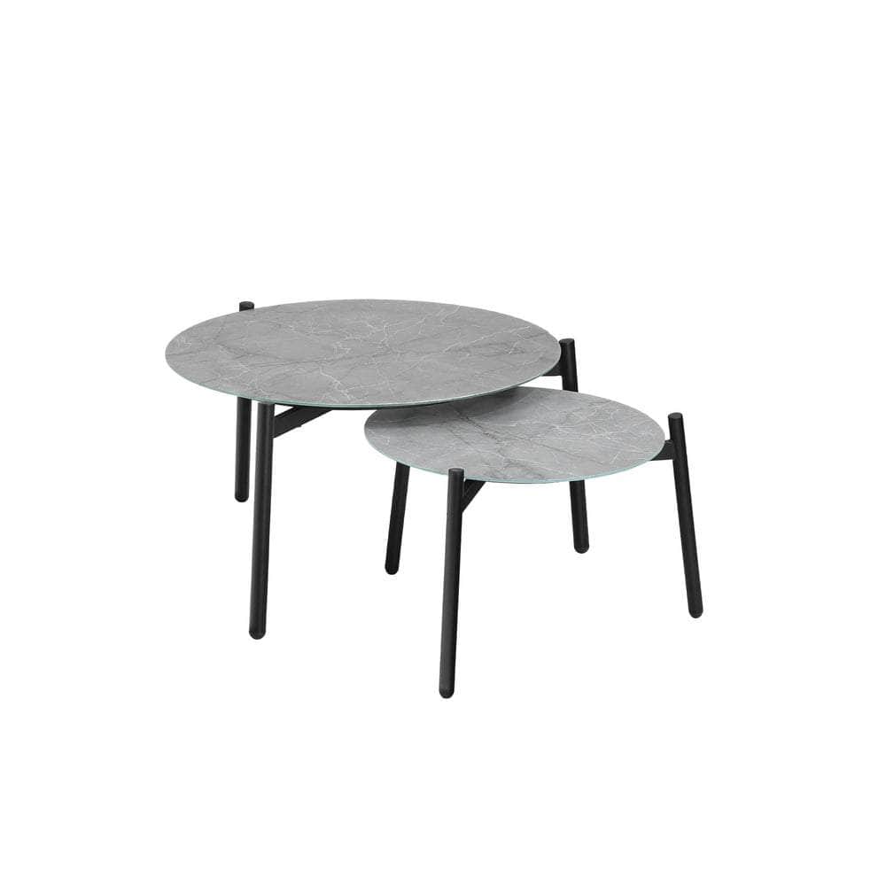 4-Seater Outdoor Lounge Set Grey Patio Furniture Table Chairs Garden Set