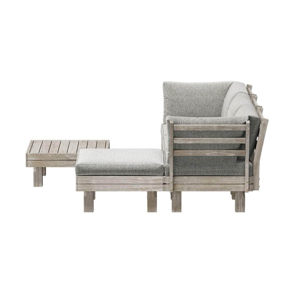 4 Seater Outdoor Sofa Set Lounge Setting Table Chair