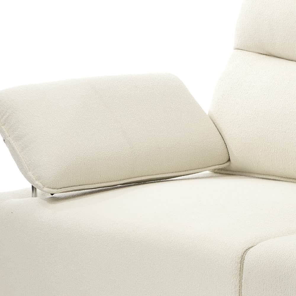 4 Seater Sofa Couch Chenille Adjustable Armrest Chair Beige