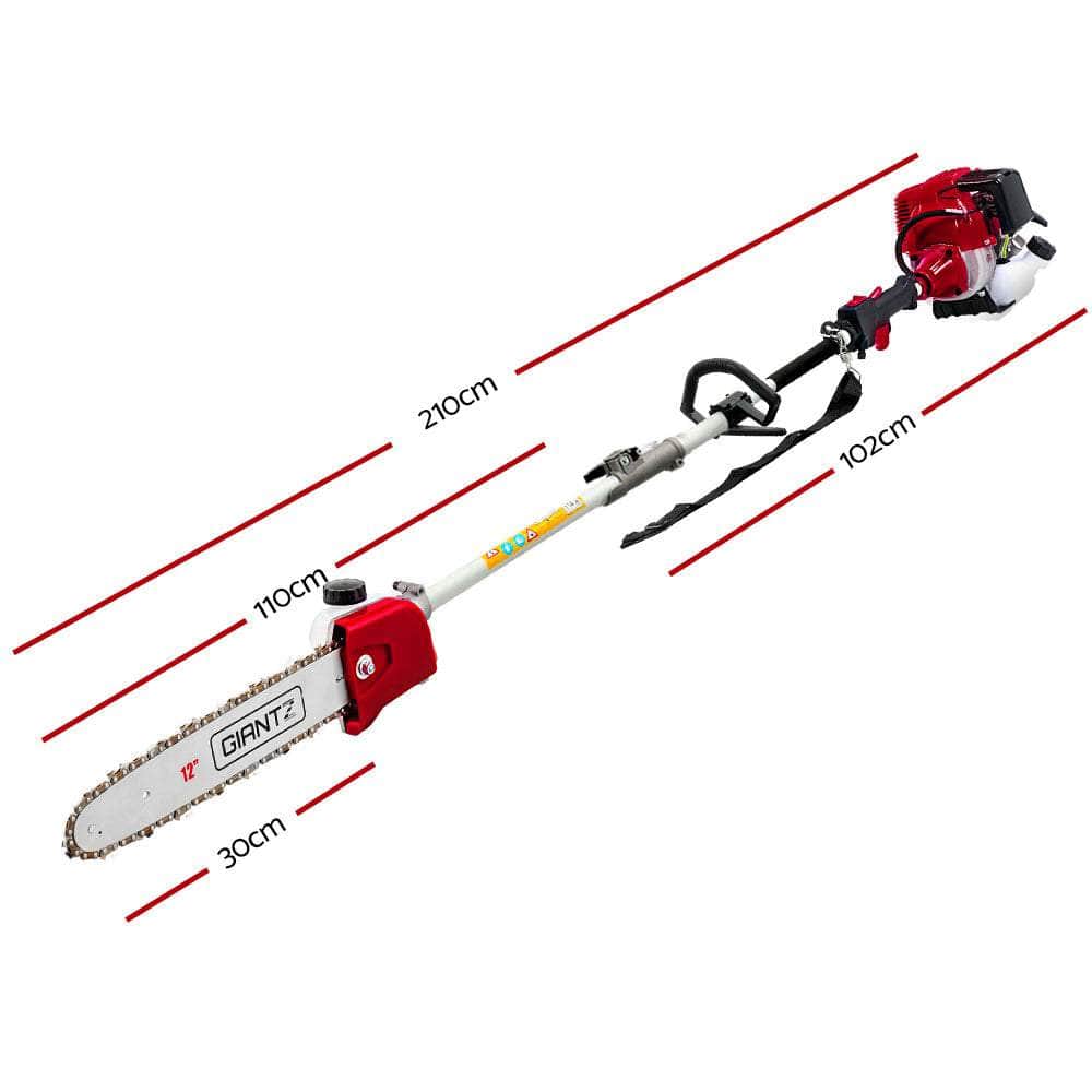 4-STROKE Pole Chainsaw Hedge Trimmer Brush Cutter Whipper Multi Tool Saw