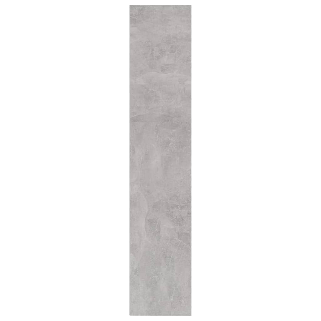 4-Tier Book Cabinet Concrete Grey Chipboard