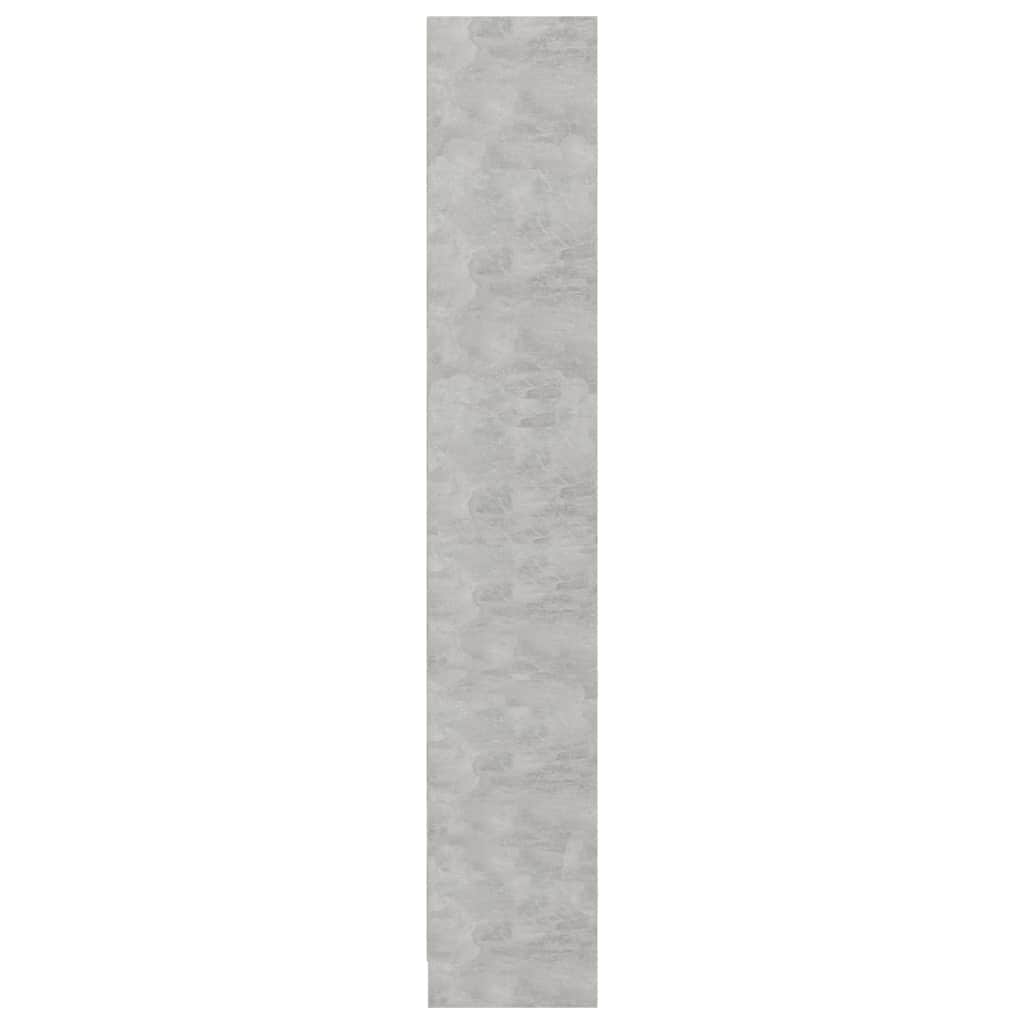 4-Tier Book Cabinet Concrete Grey-Chipboard