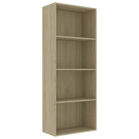 4-Tier Book Cabinet Sonoma Oak Chipboard