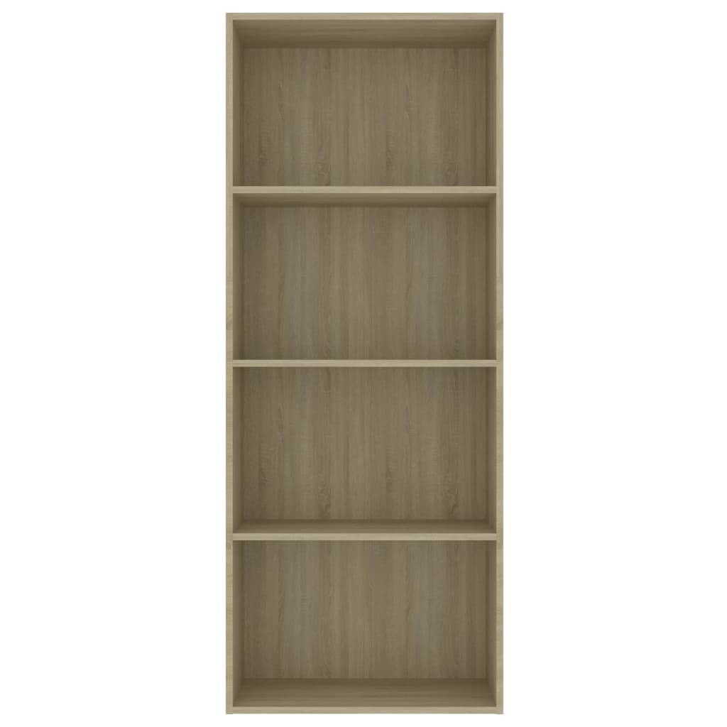 4-Tier Book Cabinet Sonoma Oak Chipboard