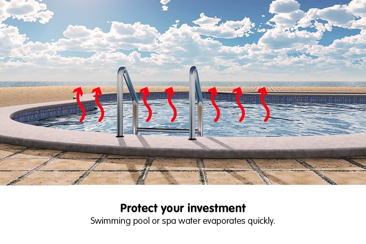 400 Micron Solar Swimming Pool Cover Blue/Silver 10.5m x 4.2m Outdoor