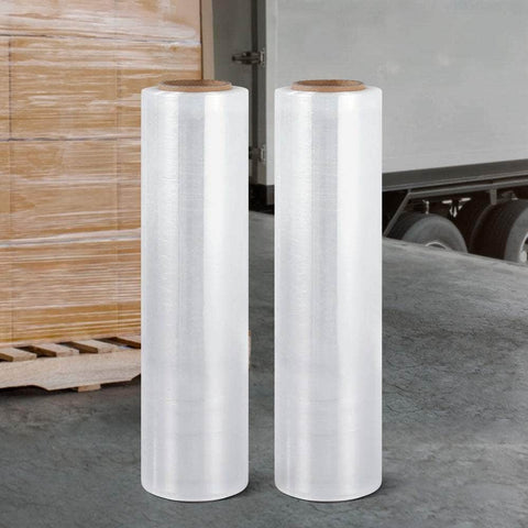 400m 2pcs Stretch Film Shrink Wrap Rolls Protect Package Material