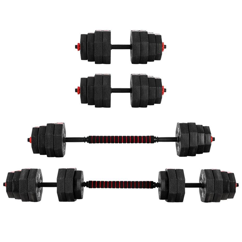 40KG 2-in-1 Dumbbell Barbell Set