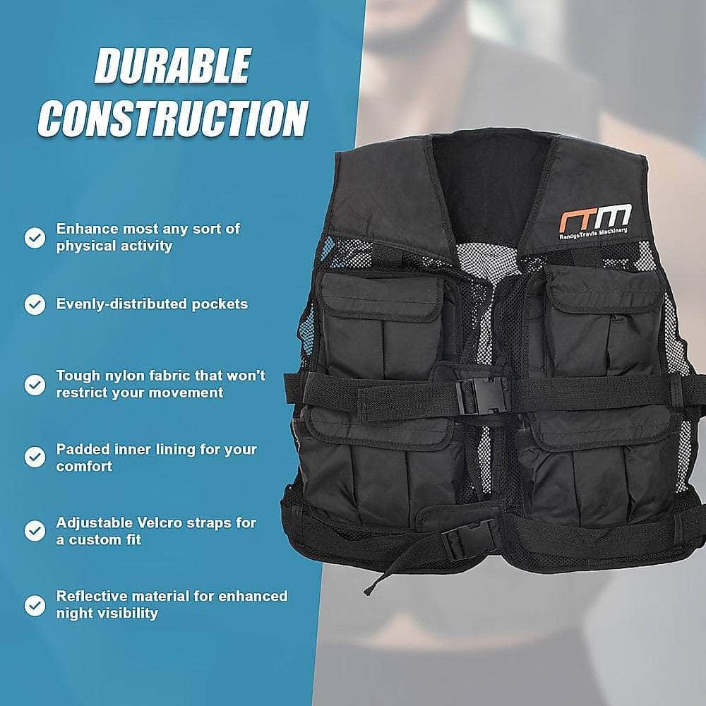 40Lbs Weighted Weight Gym Exercise Training Sport Vest
